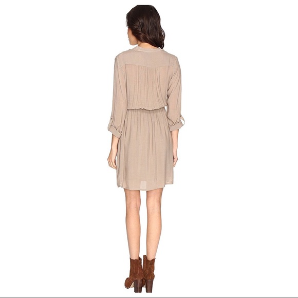 NWT Bobeau Liv Boho 3/4 Sleeve Summer Shirt Dress - Picture 3 of 6